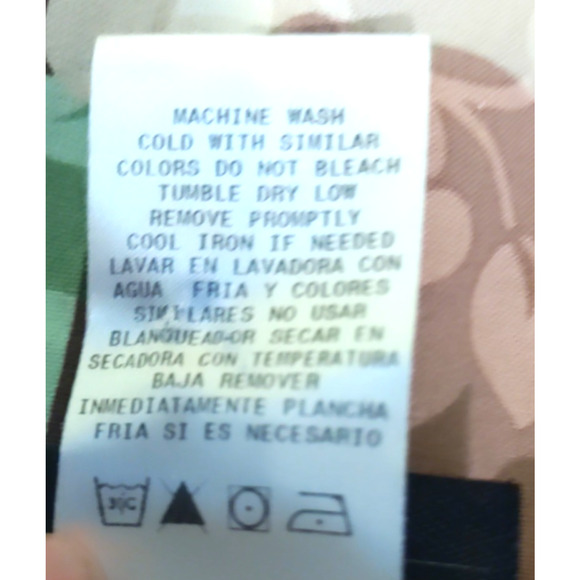 Vintage Cherokee Women's Scrub Top Size Small Pink Blue Brown Faded Look - Picture 6 of 7